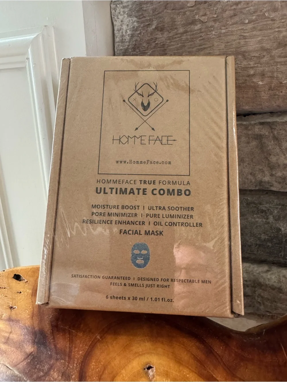 HommeFace TRUE Formula Ultimate Combo Facial Mask Set 6 Sheets NEW Sealed